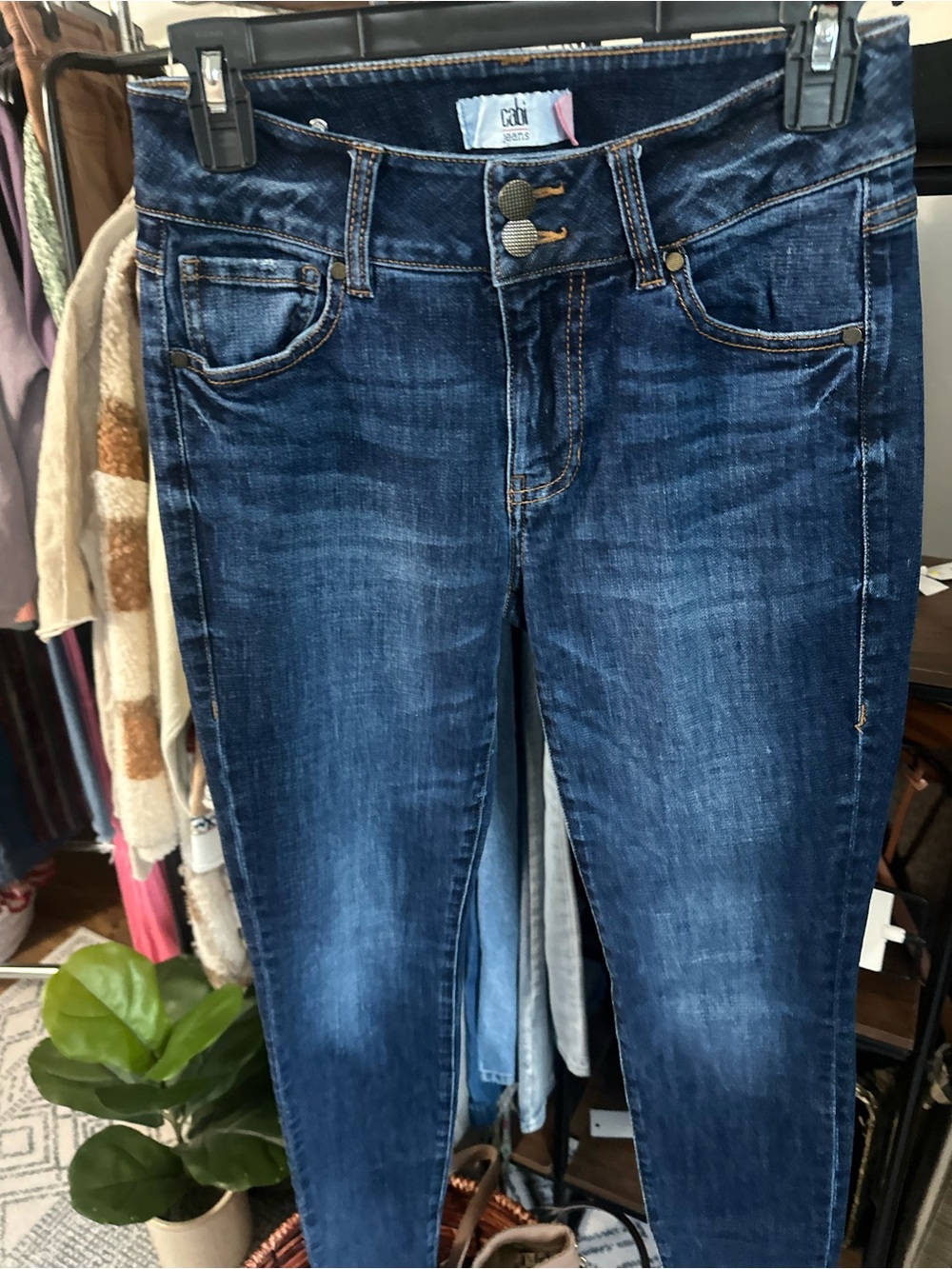 CAbi Dark Blue Skinny Jeans